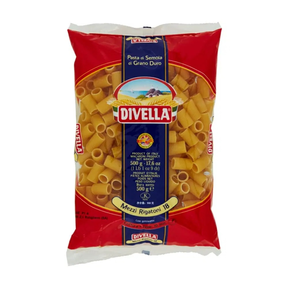 PASTA DIVELLA 500GR RIGATONI
