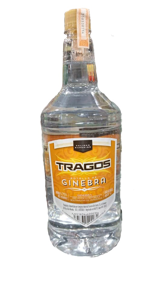 GINEBRA TRAGOS 1.75LT BOTELLA