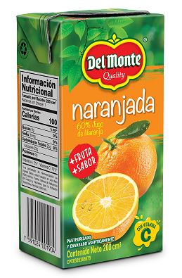JUGO DEL MONTE 200ML 60% NARANJA