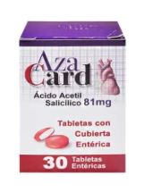 AZACARD TAB 81MG 30 TAB OFTALMI