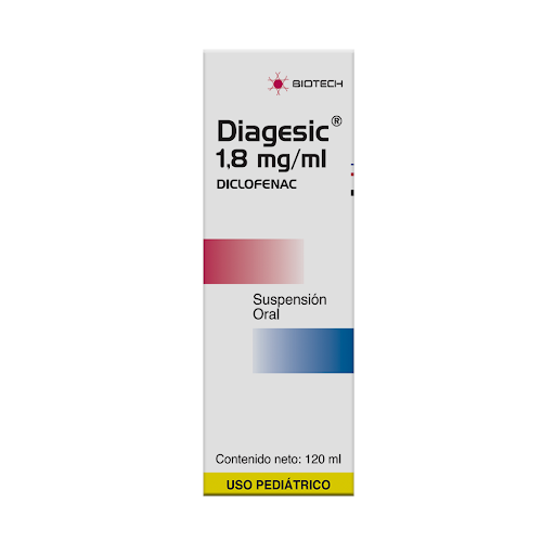 DIAGESIC PED 1,8MG/ML X 120ML DICLOFENAC BIOTECH