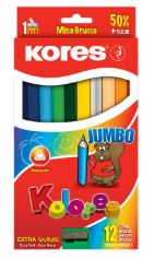 CREYONES KORES 12UND TRIANG JUMBO SACAPUNTAS