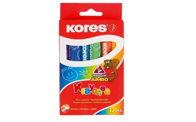 CREYONES KORES 12UND CERA TRIANGULAR JUMBO