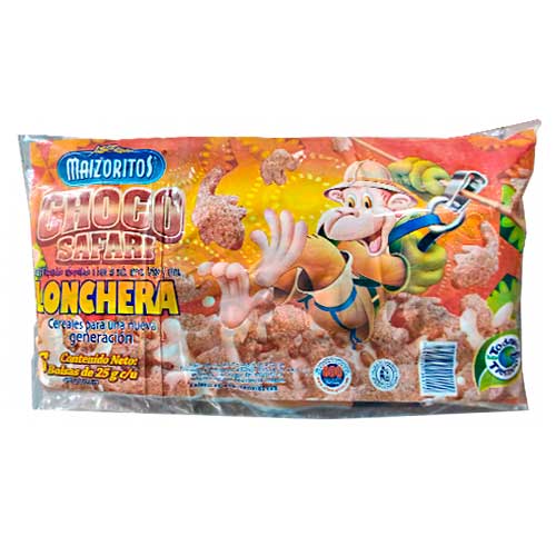 CEREAL MAIZORITOS 25GR CHOCOSAFARI LONCH
