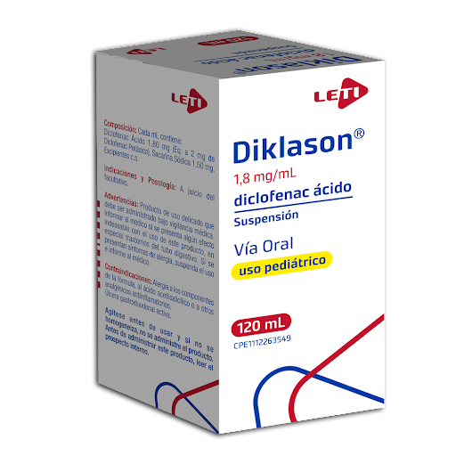 DIKLASON 1,8MG/ML X 120ML SUSP ORAL DICLOFENAC POT LETI