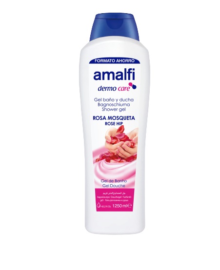GEL DE BAÑO AMALFI 1250ML ROSA MOSQUETA