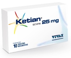 KETIAN QUETIAPINA 25MG X 10TAB VIVAX