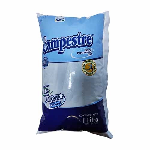 LECHE CAMPESTRE 1LT DESC BOLSA UHT