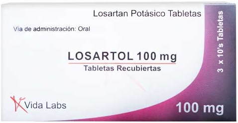 LOSARTOL 100MG X 30TAB VIDA LABS