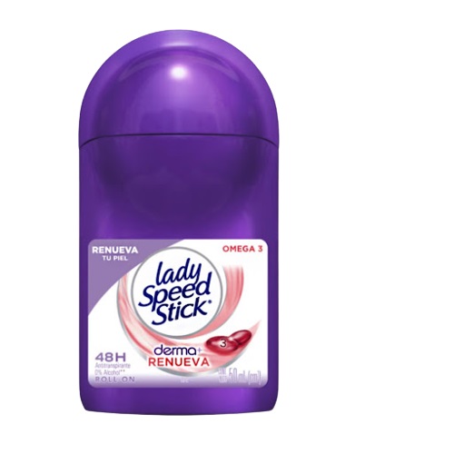 DESOD LADY SPEED STICK 50ML ROLLON DERMA OMEG