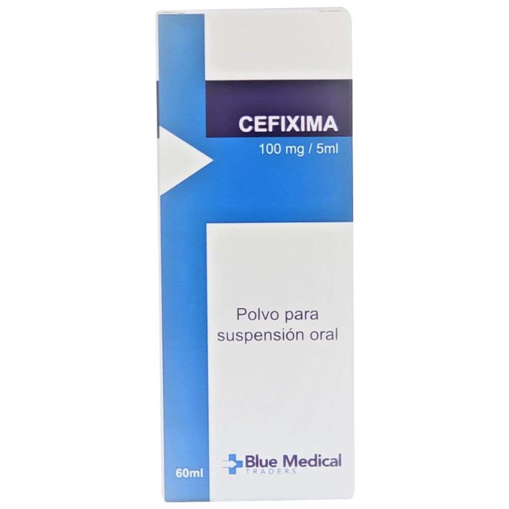 CEFIXIMA SUSP PED 100MG/5MLX60ML BLUE MEDICAL