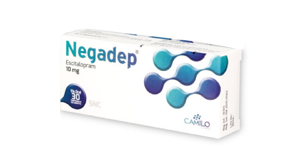 NEGADEP 20MG X 30TAB ESCITALOPRAM CAMILO
