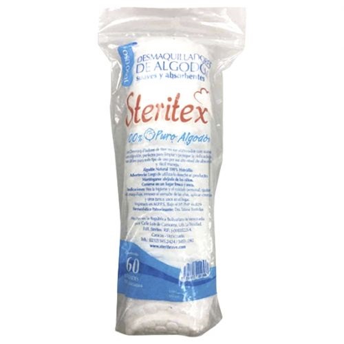 DESMAQUILLADORES STERITEX 60UND ALGODON