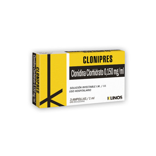 CLONIPRES 0,150MG X 3AMP KLINOS