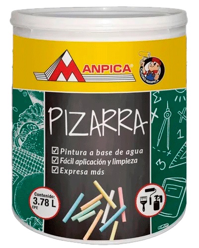 PINT. P/PIZARRA MANPICA  VERDE 1/4 GALON