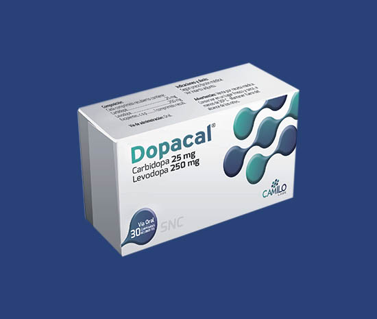 DOPACAL 25MG 250MG X 30TAB CARBIDOPA LEVOD CAMILO