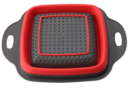 COLADOR P/COCINA PLEGABLE CUADRADO