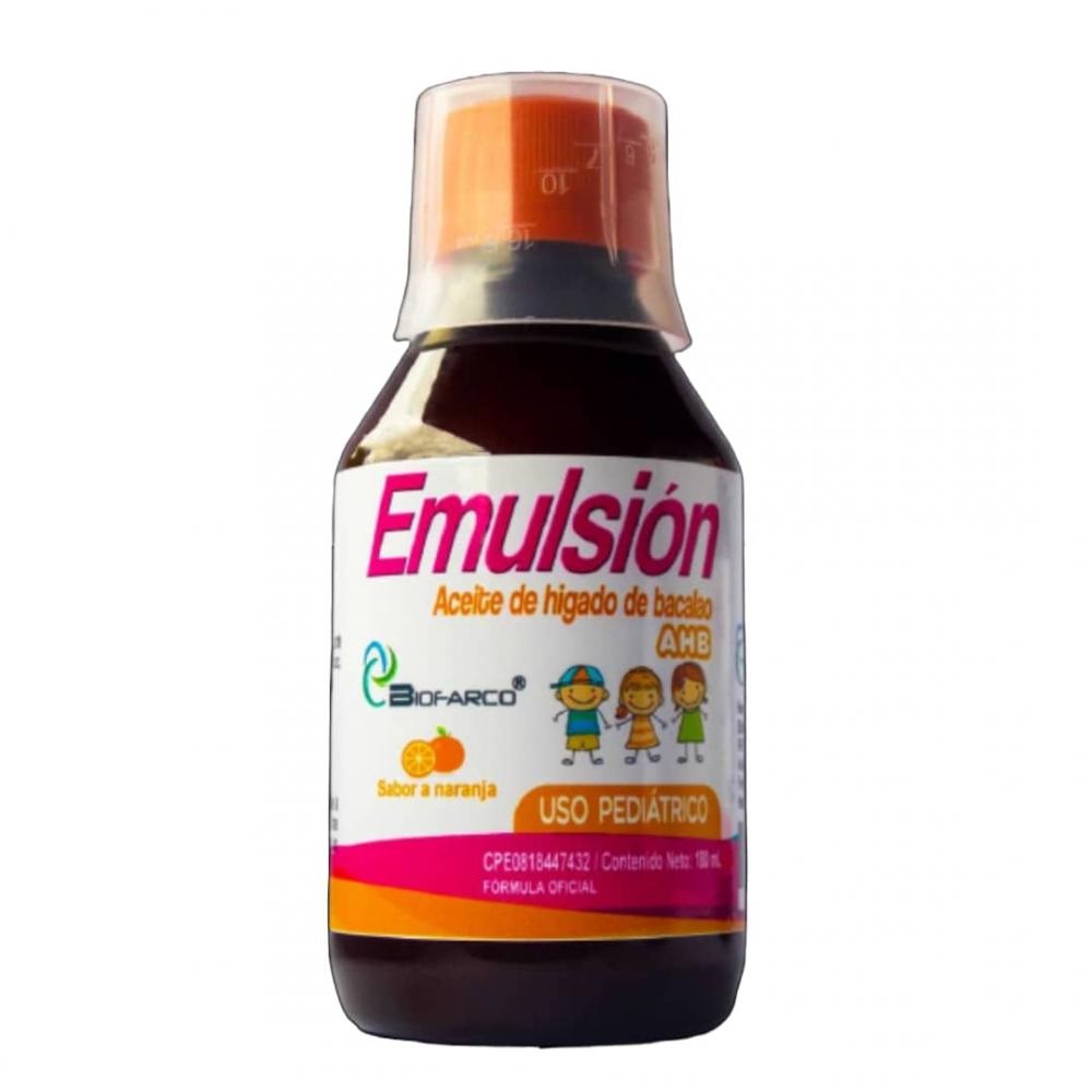 EMULSION HIGADO BACALAO 180ML BIOFARCO