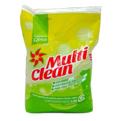 DETERGENTE MULTI CLEAN 5KG CITRICA POLVO