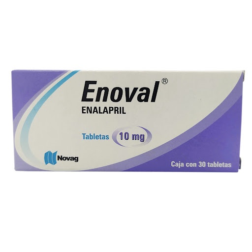 ENOVAL ENALAPRIL 10MG X 30TABLETAS NOVAG