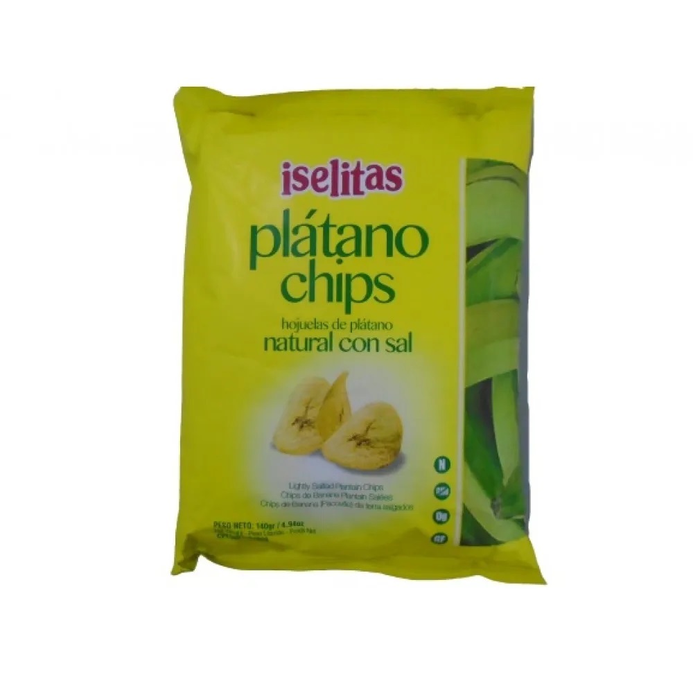 PLATANO CHIPS ISELITAS 140GRS CON SAL