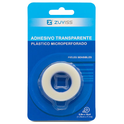 ADHESIVO TRANSPARENTE 1,25CM X 9,1M ZUVISS