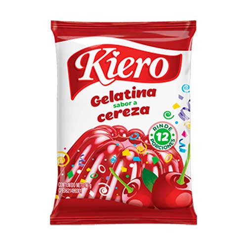 GELATINA KIERO 96GR CEREZA