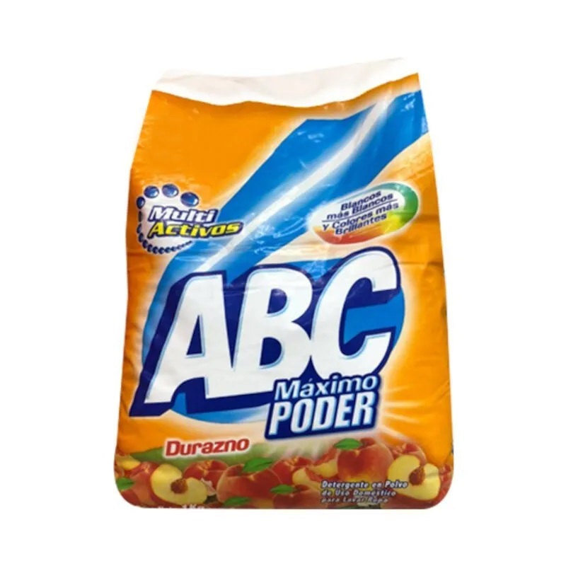 DETERGENTE ABC 800GR MULTI DURAZNO POLVO