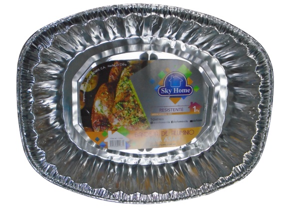 BANDEJA ALUM SKY HOME 45X36CM OVALADA