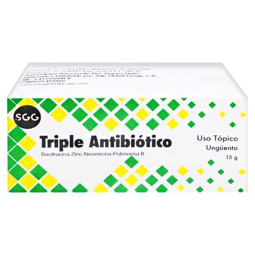 TRIPLE ANTIBIOTICO X 15G UNG USO TOPICO SGG