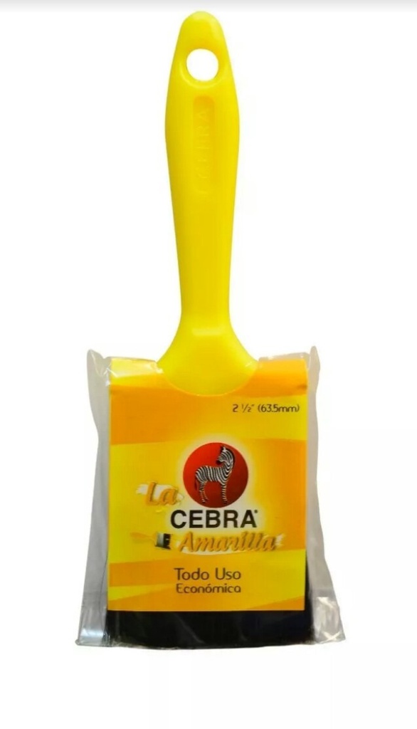 BROCHA CEBRA 2 PULG AMARILLA