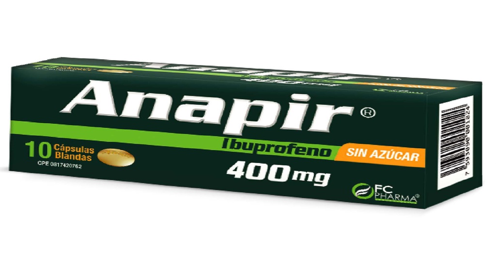 ANAPIR 400MG X 10 CAPSULAS FC PHARMA