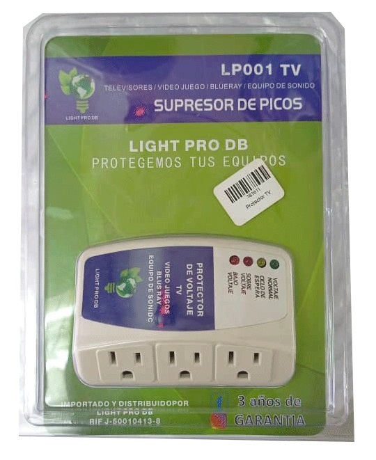 PROTECTOR LIGHTPRO 110V 3TOMA EQUIPOS S