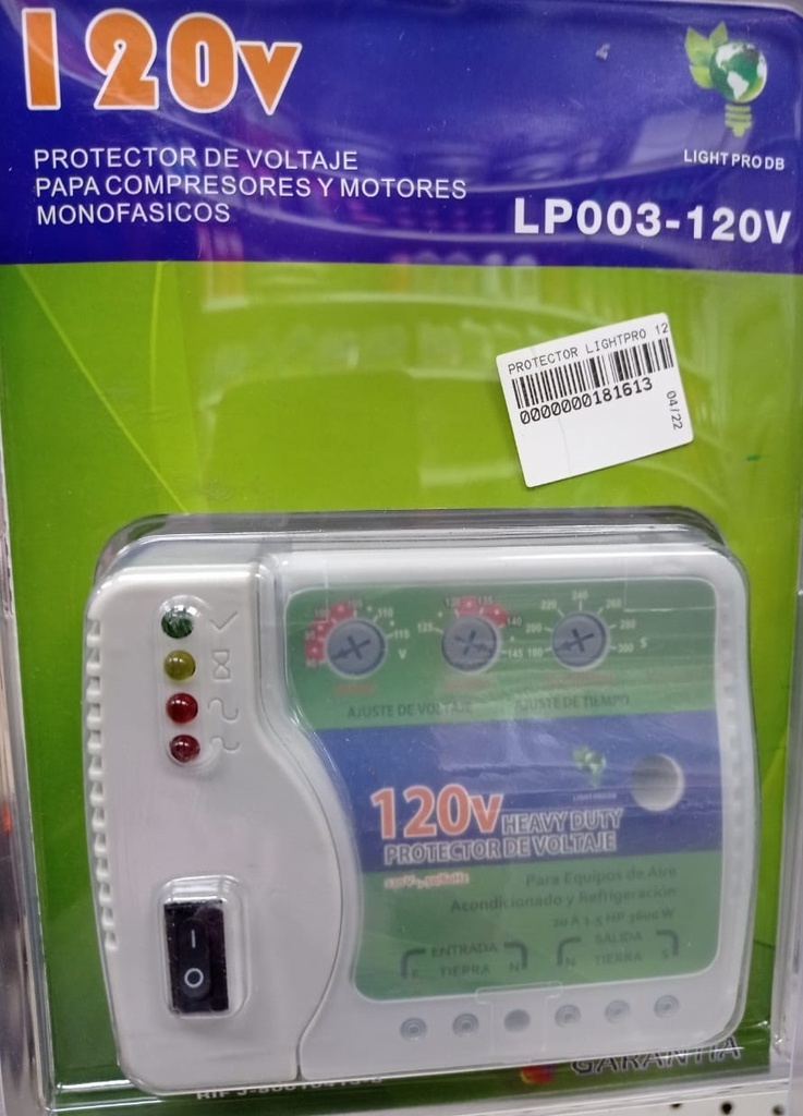 PROTECTOR LIGHTPRO 120V MONOFASICO