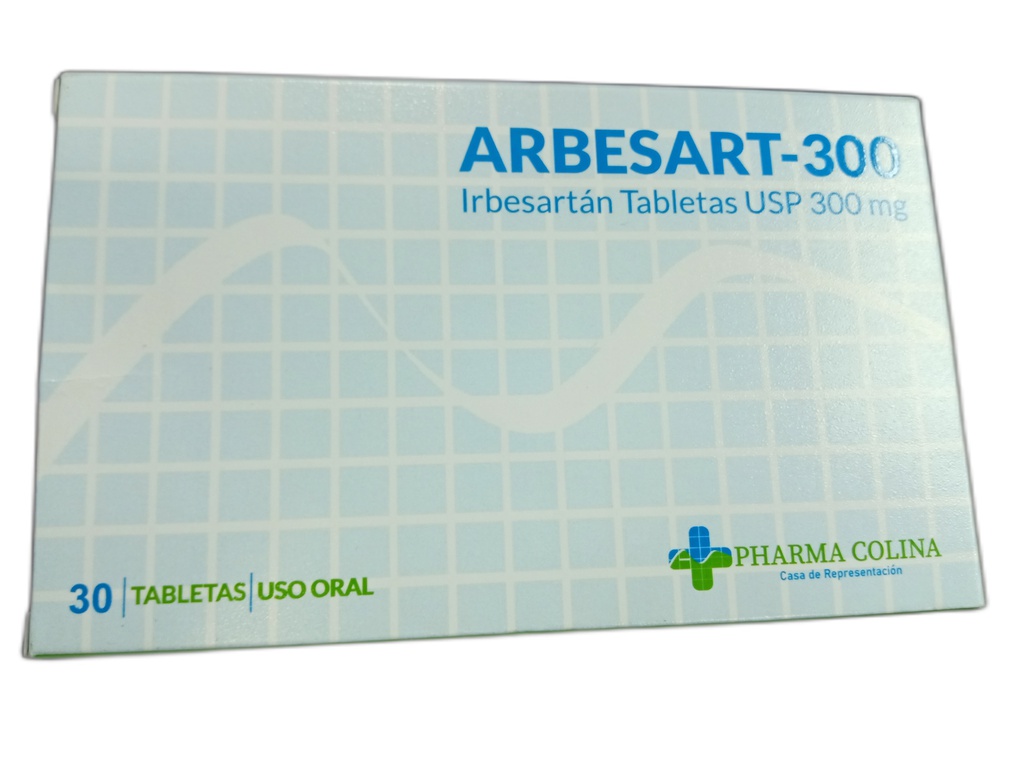 ARBESART IRBERSARTAN 300MG X 30TAB PHARMA COLINA
