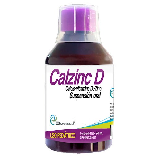 CALZINC D X 240ML JBE PED BIOFARCO
