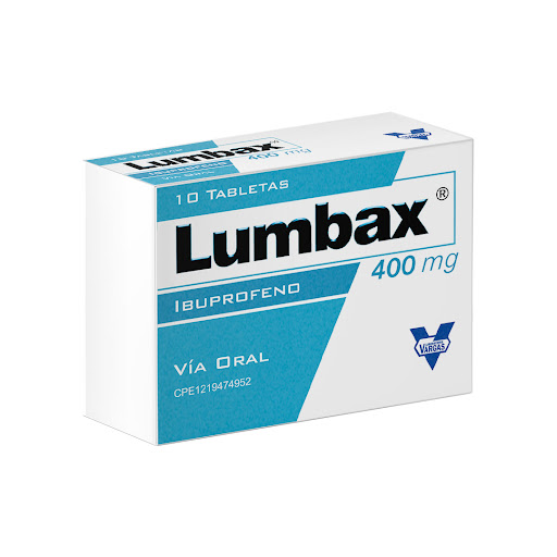 LUMBAX 400MG X 10TABL IBUPROFENO VARGAS