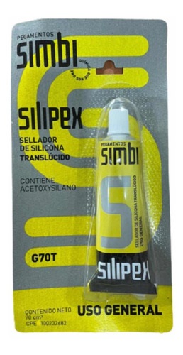 SILICON SILIPEX 70 CM3 TRASLUCIDO