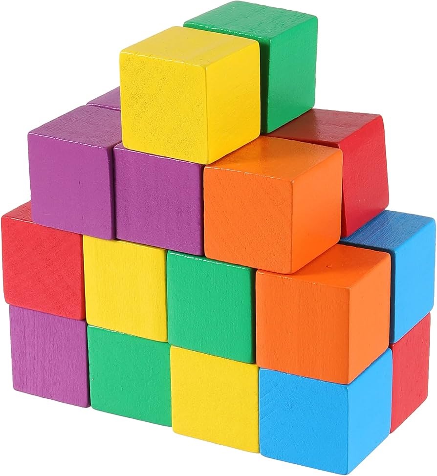 BLOQUES DE COLORES AQSXO DE MADERA