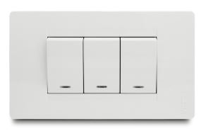 INTERRUPTOR LEV TRIPLE SIN PILOTO