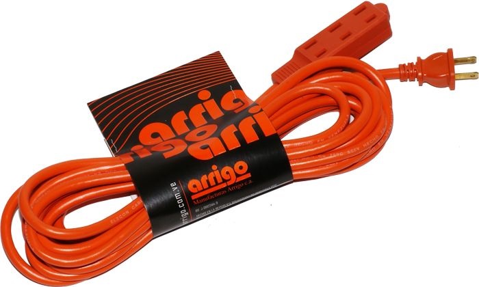 EXTENSION ARRIGO 2X18AWG 10 MT NARANJA