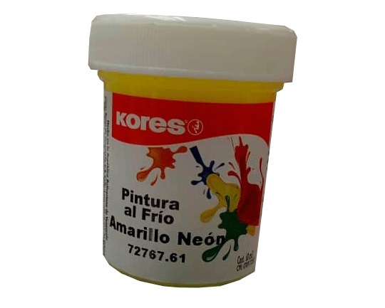 PINTURA AL FRIO KORES AMARILLO NEON