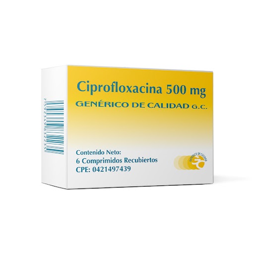 CIPROFLOXACINA 500MG X 6COMP G.C.