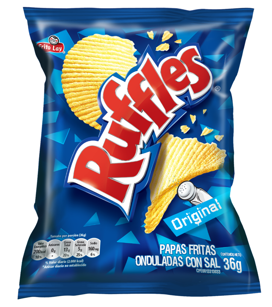 PAPAS RUFLES X12UND 36GR NATURAL