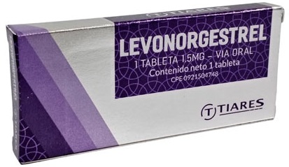 LEVONORGESTREL 1,5MG X 1 TABLETA TIARES