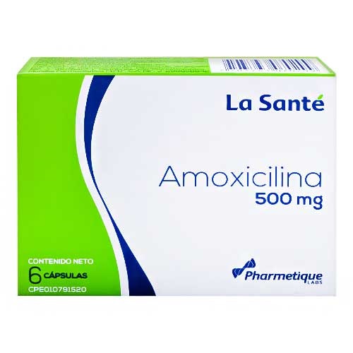 AMOXICILINA 500MG X 6 CAPSULAS LA SANTE