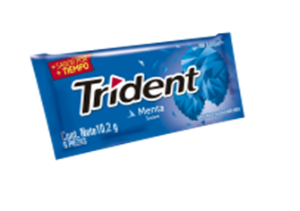 CHICLETS TRIDENT X UND MENTA**