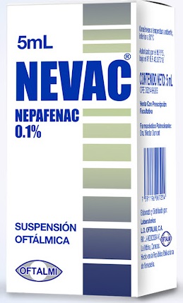 NEVAC SUSP OFTALMICA 0,1% X 5ML OFTALMI