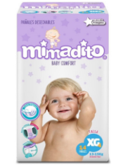 PAÑALES MIMADITO XG 14UND