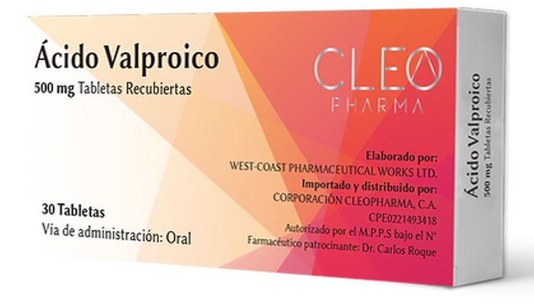 VASTRON ACIDO VALPROICO 500MGX30TAB CLEO PHARMA